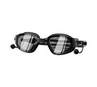 INACMWIH Gafas de natación con tapón para los oídos, gafas de natación para esnórquel, deportes acuáticos, piscina, color negro, 20 x 5 cm