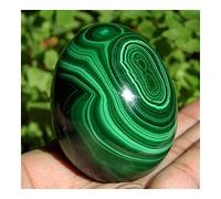 INAIVU Bola de Esfera de Huevo de Piedra Preciosa de Cristal de malaquita Verde Oscuro Natural África Congo