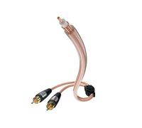 Inakustik 0030825 cable de audio - cables de audio (5m, 2 x RCA, RCA, 6 mm) Transparente