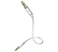 Inakustik 3101005In-akustik Star - Cable de audio MP3 (conector jack de 3,5 mm a conector jack de 3,5 mm, 0,5 m), color blanco