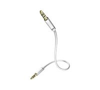 Inakustik 3101005In-akustik Star - Cable de audio MP3 (conector jack de 3,5 mm a conector jack de 3,5 mm, 0,5 m), color blanco