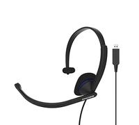Auriculares con Cable USB y Micrófono Antiruido, Videoconferencia de Escritorio KOSS CS195 USB Negro 94263