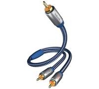 Inakustik Premium - Cable de audio y subwoofer (1 conector RCA, 2 conectores RCA, 3 m)