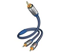 Inakustik Premium - Cable de audio y subwoofer (1 conector RCA, 2 conectores RCA, 3 m)