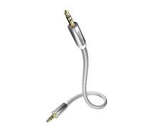 Inakustik Premium - Cable MP3 (conector jack de 3,5 mm a conector jack de 3,5 mm, 0,75 m), color blanco
