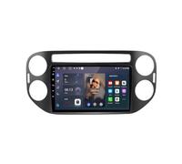 Inalámbrico Carplay Radio de Coche 2 DIN para VW Volkswagen Tiguan 2006-2016 con Inalámbrico A-Pple Carplay & Android Auto, IPS Pantalla Táctil con Bluetooth, 8 Nuclear 4G+64G