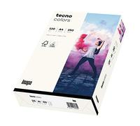 inapa Papel para impresora de color, papel de colores tecno Colors: 120 g/m², A4, 250 hojas, blanco natural
