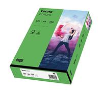 inapa Papel para impresora de color, papel de colores tecno Colors: 120 g/m², A4, 250 hojas, verde intenso