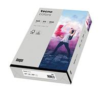 inapa Papel para impresora de color, papel de colores tecno Colors: 160 g/m², A4, 250 hojas, gris