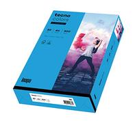inapa Papel para impresora de color, papel de colores tecno Colors: 80 g/m², A4, 500 hojas, azul intenso