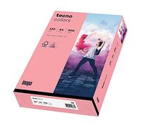 Inapa Papel para impresora de colores, papel de colores tecno Colors: 120 g/m², A4, 250 hojas, color rosa