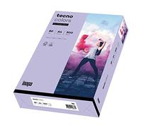 inapa Papel para impresora de colores, papel de colores tecno Colors: 80 g/m², A4, 500 hojas, color morado