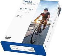 inapa Papel para impresora/fotocopiadora tecno Superspeed: 80 g/m², A4, color blanco brillante, 500 hojas, impresión rápida y sin atascos
