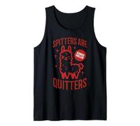 Inappropriate Spitters Quitters Llama Humor Adulto Mujeres Hombres Camiseta sin Mangas