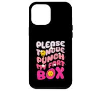 Inapropiado Please Tongue-Punch My Fart Box Cringe Groovy Carcasa para iPhone 12 Pro Max