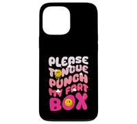 Inapropiado Please Tongue-Punch My Fart Box Cringe Groovy Carcasa para iPhone 13 Pro Max