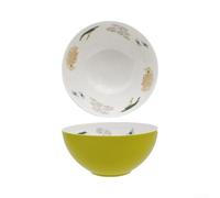 Inastillable Melamina Mixing Bowl 3L Diseño de borde ancho (verde)