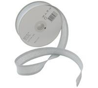 Inastri - Cinta bies de algodón, 25/5/ 5 mm, Color Gris Claro