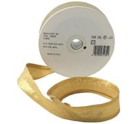 Inastri - Cinta bies de lúrex, 25/5/ 5 mm, Color Dorado 9562