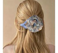 Inateannal 4.3 Pulgadas De Tela Rosa Flor Garra Clips Para Las Mujeres Grandes Fuertes Clips De Sujeción Antideslizante Pico De Pato Para El Pelo Grueso Hawaiano Tropical Floral Horquilla Playa（azul）