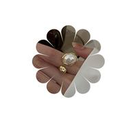 Inateannal Anillo De Perlas Barroco Abierto Perla Grande Irregular Anillo De Oro Abierto Chunky Anillos Ajustables Declaración Nudillo Perlas Anillos De Boda Joyería Para Las Mujeres