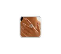 Inateannal Anillos Abiertos Ajustables Anillos De Plata Dedo Envoltura Abierta Nudillo Anillo Ajustable Envoltura Anillo De Alambre De La Vendimia Anillo De Dedo Completo Envoltura Alrededor Del