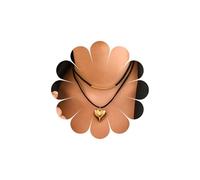 Inateannal Boho Negro De Gamuza Collar Gargantilla De Terciopelo Corazón Colgante Collar Gótico En Capas De Terciopelo Collares De Cuello De Cuero De La Barra De La Gargantilla De La Cadena De Joyería