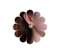 Inateannal Pendientes cuadrados grandes bohemios de metal, aretes cuadrados de metal, aretes cuadrados polacos clásicos, aretes geométricos gruesos, joyería para mujer, Zinc