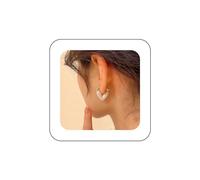 Inateannal Pendientes de aro vintage de corazón esmaltado, aretes colgantes de corazón azul, aretes de corazón pequeño, joyería para mujer, Zinc