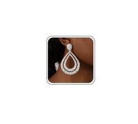 Inateannal Pendientes de lágrima martillados exagerados, geométricos, ovalados, aretes colgantes de lágrima dorados, aretes grandes de gota de agua, joyería para mujer, Zinc