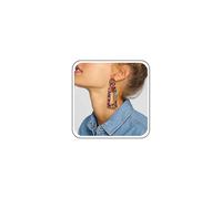 Inateannal Resina Multicolor Pendientes Colgantes Redondos Acrílico Cuadrados Pendientes Geométricos Vintage Gran Disco Declaración Espárragos Declaración Exagerada Rectángulo Espárragos Joyería