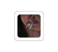 Inateannal Vintage Cristal Pendientes Ear Cuff Ear Cuff Chunky Aro Ear Cuff Ancho Plata Pendientes Ear Cuff Rhinestone Cartilage Non Piercing Pendientes Joyeria Para Mujeres Y Niñas