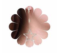 Inateannal Vintage Rhinestone Estrella Pendientes Colgantes Gran Estrella De Cristal Gota Pendientes De Oro Hueco Estrella Pendientes Largos Cz Estrella Borla Joyas Para Mujeres Y Niñas