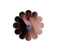 Inateannal Vintage Zafiro De Cristal Azul Lágrima Pendientes De Novia Cz Gota De Agua Joyería Para Las Mujeres y Las Niñas