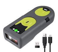 Inateck 2D 1D QR Portable Bluetooth Scanner with 2.4Ghz USB Adapter, Screen Scan
