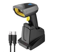 Inateck 2D QR Lector de códigos de Barra Inalámbrico, códigosi QR con Base Smart, Bluetooth, Lectura sobre Pantalla, BCST-52