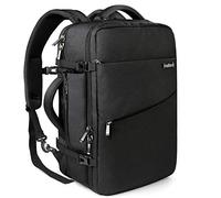 Inateck 40L Mochila de Viaje,Aprobada para Vuelo de Negocios para Ordenador Portátil,Mano Antirrobo,Bolsa de Día Grand para 17'' laptop,Negro