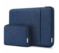 Inateck 360° Protección Funda 14 Pulgadas con Bolsa Accesorios, Azul