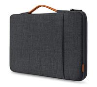 Inateck 360° Protección Funda Maletín Portátil 15-15,6 Pulgadas, Negro Gris