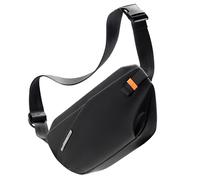 Inateck Bandoleras Hombre Ligero con Correa de Ajuste Rápido,Bolso Hombre Cruzada Resistente al Agua,Bolso Bandolera Mujer,Bolsa de Pecho Multifuncional para Viajes,Ciclismo,Trabajo,Deportes, Negro