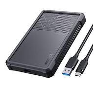 Inateck Carcasa de Disco Duro USB 3.2 Gen 2 con Funda de Silicona para SSD y HDD de 2,5 Pulgadas, hasta 6 Gbps, con UASP, FE2016