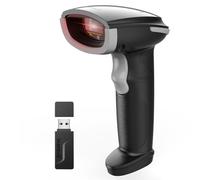 Inateck Escáner de Código de Barras Bluetooth AI, Escáner de Código 1D Inalámbrico, Escáner Portátil con App y SDK, Batería de 2000mAh, BCST-21 AI Gris