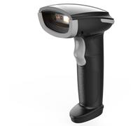 Inateck Escáner de Código de Barras Bluetooth, Lector de Código de Barras Inalámbrico USB 1D 2D Portátil, 1 Carga 3 Meses, Lector Código Barras con App y SDK, BCST-23, Gris