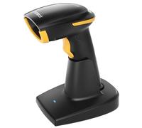 Inateck Escáner de Códigos de Barras Bluetooth 2D, Escáner QR Code 2D Inalámbrico con Batería de 2600 mAh y Base de Carga Inteligente, Escáner Portátil Compatible con AI, App, SDK, BCST-36