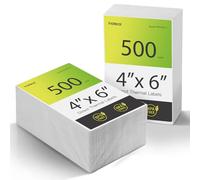 Inateck etiqueta térmica de envío rollo lote de 500, 4 x 6 pulgadas