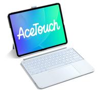 Inateck Funda con teclado compatible con iPad Air de 13 pulgadas (2025/2024), teclado para iPad Pro de 12,9 pulgadas 6/5/4/3 Gen, 6 pulgadas, panel táctil grande, extraíble, QWERTZ, 7 colores