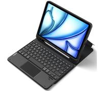 Inateck - Funda con Teclado para iPad 10 Generación A16 2025 11", Air 11" M3/M2 (2025/2024), Air 5/4, Pro 11 4/3/2/1, con Almohadilla táctil y portabolígrafos, extraíble, QWERTZ, Classic N0001