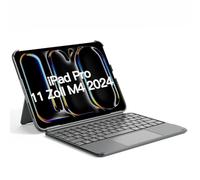 Inateck Funda con Teclado para iPad Pro 11 2024, Ace Touch Ultraligero Teclado Desmontable, con Touchpad, Soporte de Modo Retrato/Horizontal, QWERTZ, KB04122
