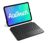 Inateck Funda con teclado, teclado ultraligero para iPad 10/11 generación A16 2025 11 pulgadas, iPad Air 11 pulgadas M3/M2 (2025/2024), Air 5/4, Pro 11 4/3/2/1, extraíble, con panel táctil, QWERTZ