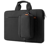 Inateck Funda Maletín Compatible con 13" MacBook Air/Pro M2/M1 2022-2012,13.6" MacBook Air M2,14 MacBook Pro M3/M2/M1 Pro/MAX 2021-2023,Surface Pro 9/8/X/7/6/5/4/3,con Bolsa para Accesorios,Negro